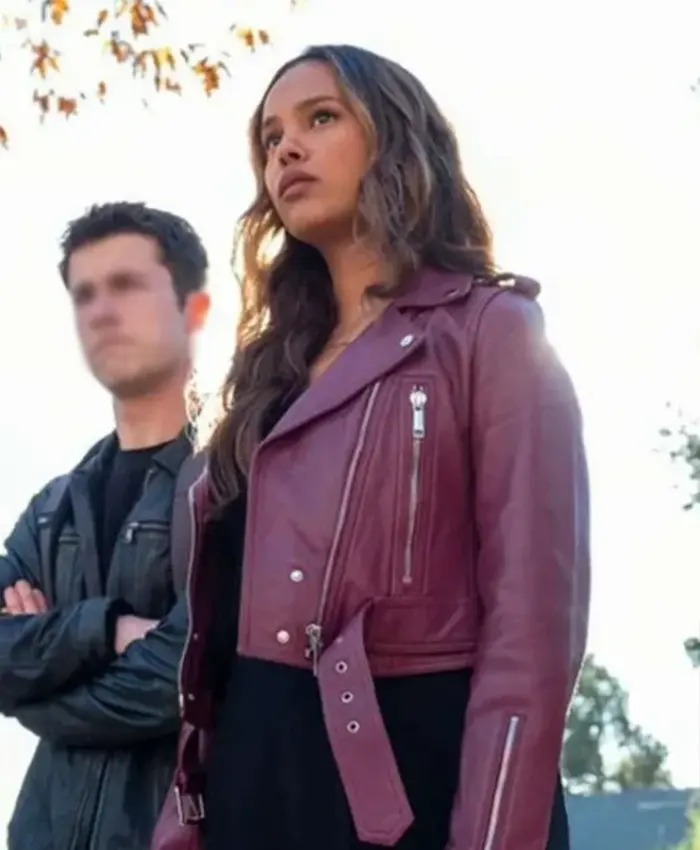 Jessica Davis 13 Reason Why Biker Jacket