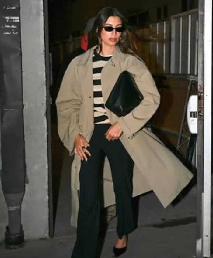 Hailey Bieber Car Coat