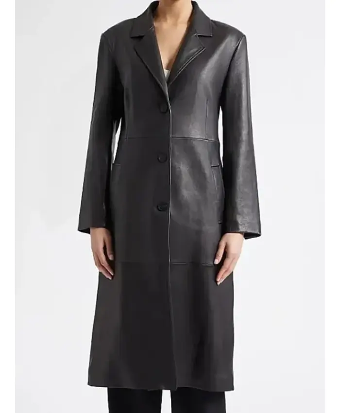 Taylor Swift Patient Zero Black Leather Coat