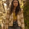 Madison Bailey Outer Banks Plaid Jacket