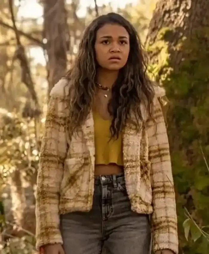 Madison Bailey Outer Banks Plaid Jacket