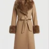 Barbara Howard Abbott Elementary Brown Fur Coat