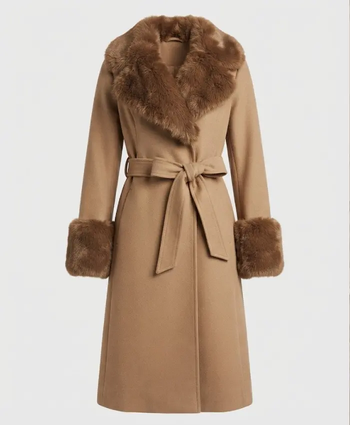 Barbara Howard Abbott Elementary Brown Fur Coat