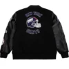 New York Giants Blackout Vintage Logo Wool Varsity Jacket