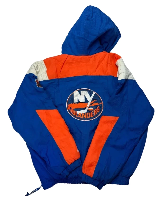 New York Islanders Half Zip Starter Hooded Jacket