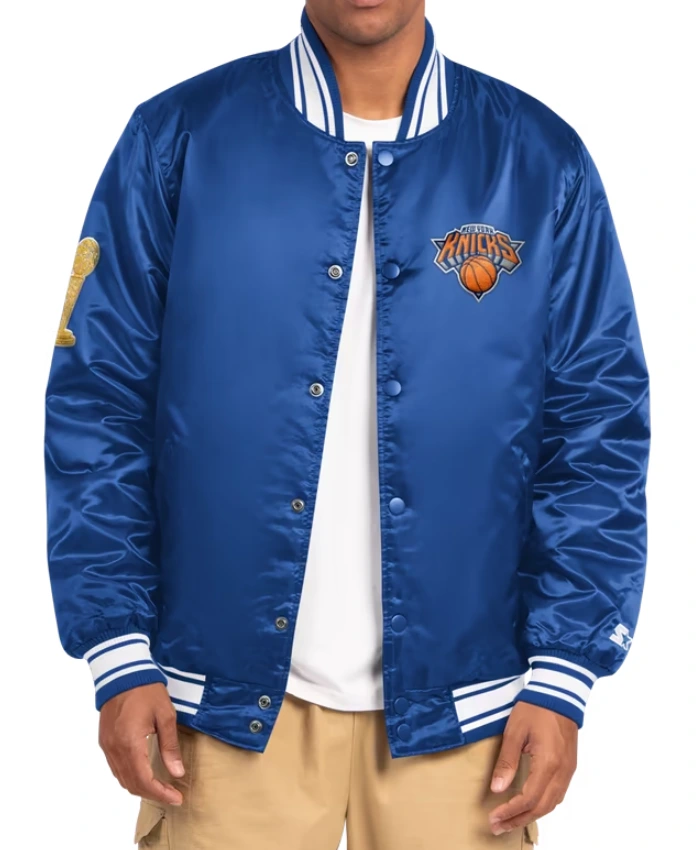 New York Knicks 2026 Finals Champions Satin Starter Jacket