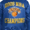 New York Knicks Finals Champions Blue Satin Starter Jacket