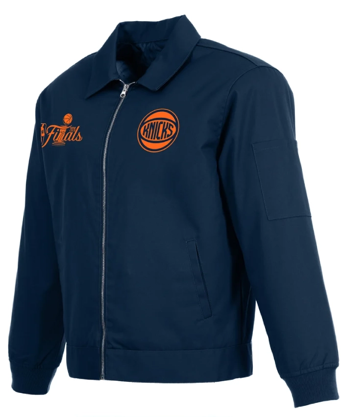 New York Knicks JH Design 2026 NBA Finals Champions Cotton Twill Full Zip Workwear Jacket