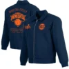 New York Knicks JH Design Navy 2026 NBA Finals Champions Cotton Twill Full Zip Workwear Jacket