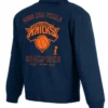 New York Knicks JH Design Navy NBA Finals Champions Cotton Twill Full Zip Workwear Jacket