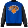 New York Knicks OVO x NBA Blue and Black Full Snap Jacket