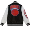 New York Knicks Origins Black and White Satin Jacket