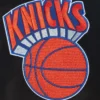New York Knicks Origins Black and White Satin Varsity Jacket