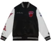 New York Knicks Origins Black and White Varsity Jacket