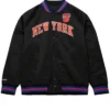 New York Knicks Throwback Wordmark Raglan Black Jacket