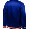 New York Knicks Throwback Wordmark Raglan Satin Jacket