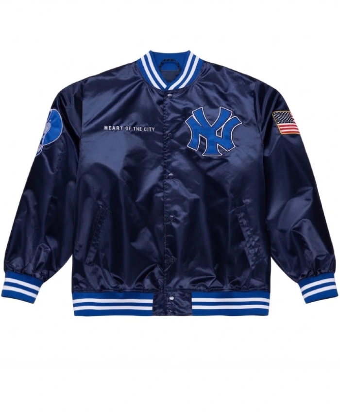 New York Yankees Jay Z The Blueprint Full Snap Navy Jacket