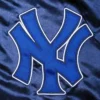 New York Yankees Jay Z The Blueprint Full Snap Navy Satin Jacket