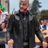 Night Before AAA Mega Championship Mexico City Crowd Rally 2026 El Grande Americano Black Leather Jacket