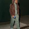 Nike Morants Brown Fur Hooded Jacket For Men and Women On Sale