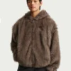 Nike Morants Brown Fur Hooded Jacket For Men and Women Sale