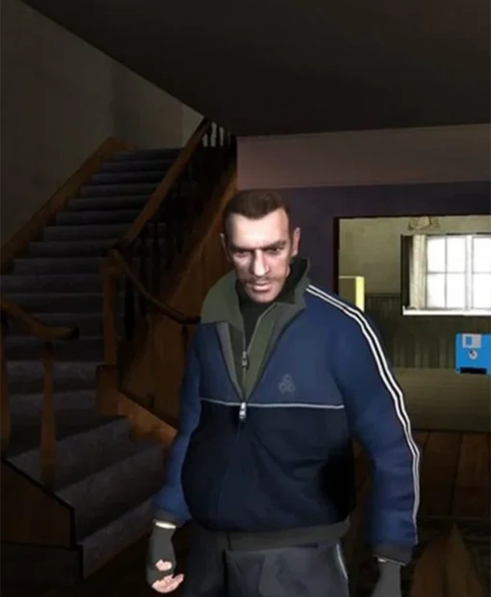 Niko Bellic GTA 04 Blue Bomber Jacket
