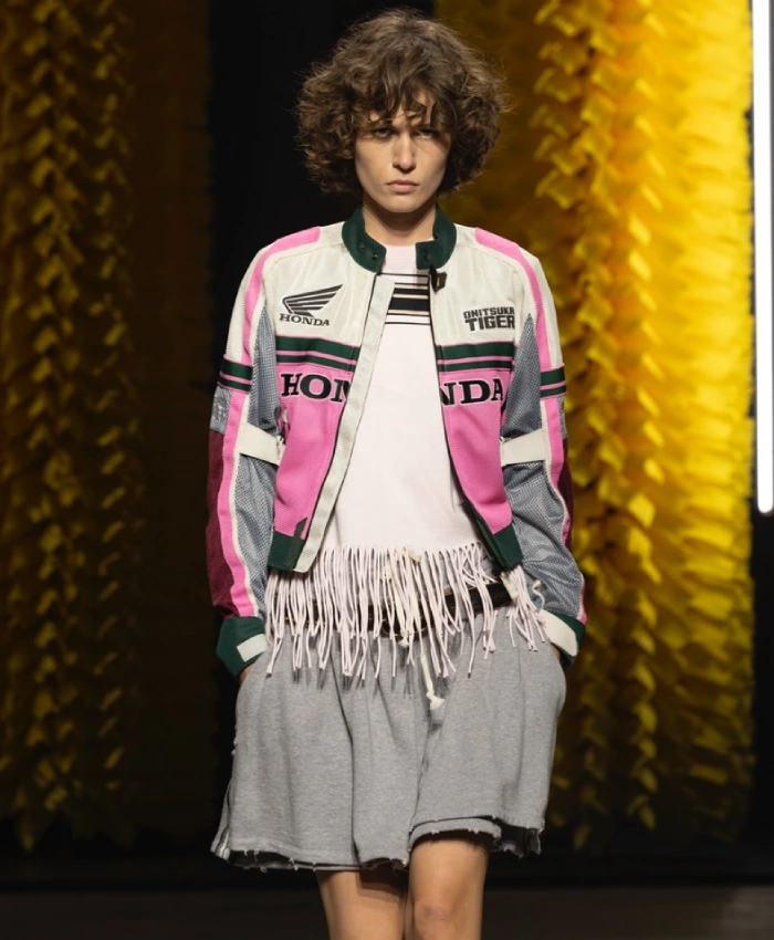 Onitsuka Tiger x Honda Pink Leather Jacket