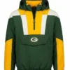Order Green Bay Packers Charger Half Zip Pullover Jacket