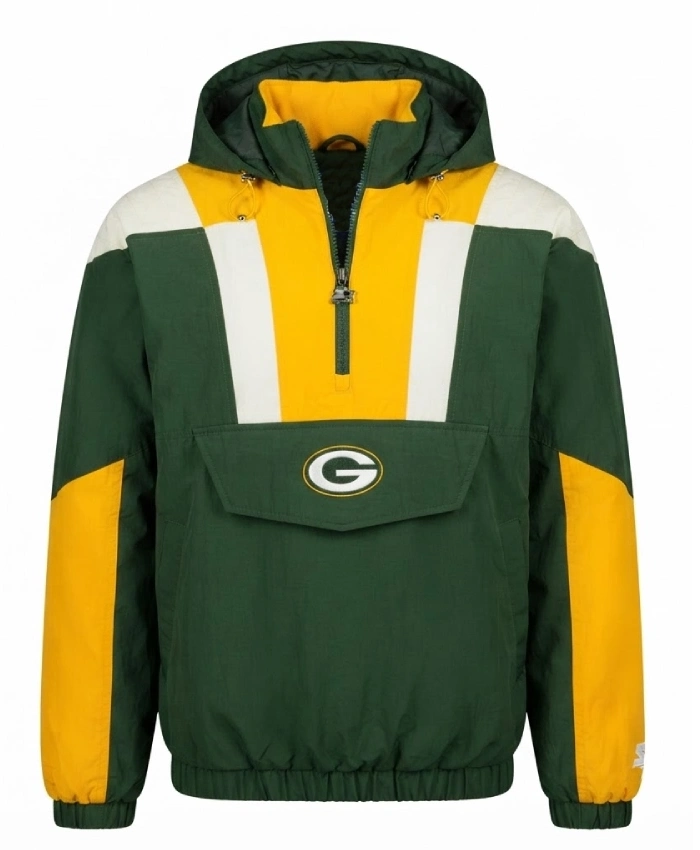 Order Green Bay Packers Charger Half Zip Pullover Jacket