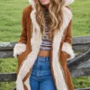 Order Now Afends Almost Famous Brown Coat For Women On Sale