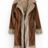 Order Now Afends Almost Famous Brown Suede Coat For Women On Sale