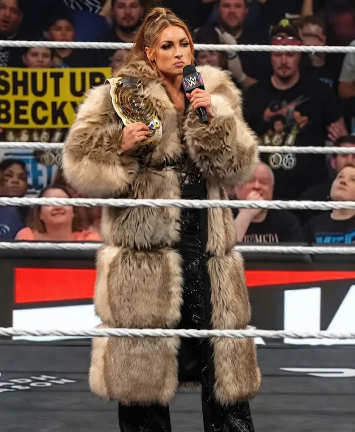 Order Now Becky Lynch Monday Night RAW 2026 Brown Coat