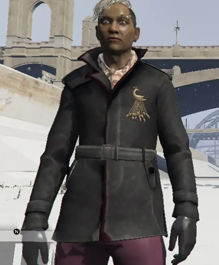 Pagan Min Far Cry 4 Black Suede Leather Coat