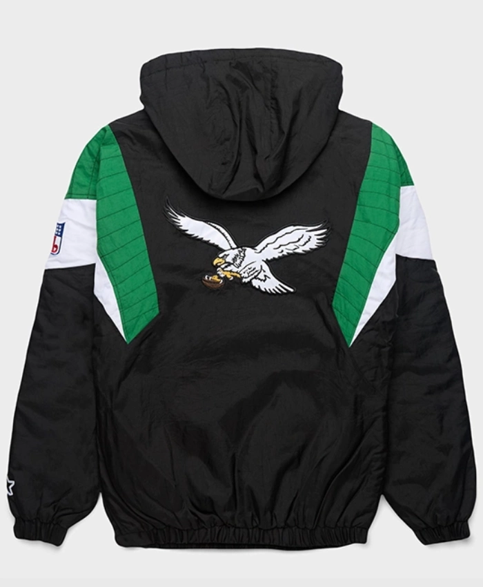 Philadelphia Eagles Starter Blackout Breakaway Black Hooded Jacket