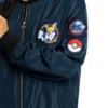 Pokemon x European Space Agency Navy Satin Bomber Jacket