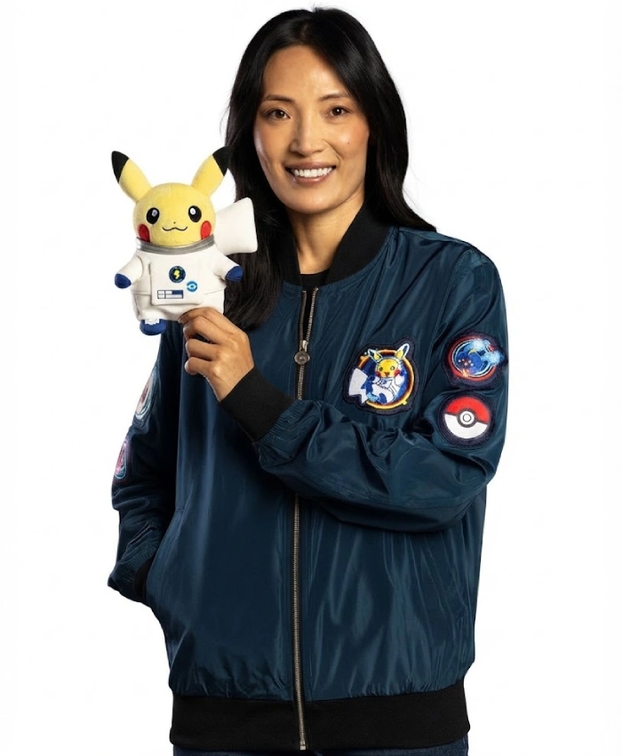 Pokemon x European Space Agency Navy Satin Jacket