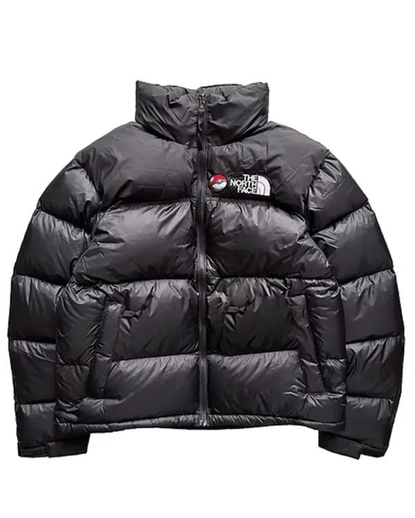 Pokemon x The North Face Nuptse Black Puffer Jackets for Men and Women