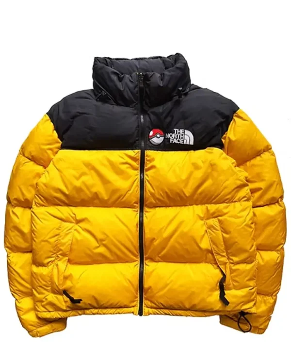 Pokemon x The North Face Nuptse Yellow Puffer Jackets for Men and Women