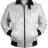 Ryan Gosling Drive Zip Up Silver Jacket