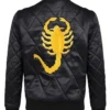 Ryan Gosling Scorpion Black Drive Quilted Bomber Jacket For Men