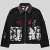 Ryoko Rain Horror Film Black and White Denim Jacket
