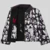 Ryoko Rain Horror Film Reversible Black and White Denim Jacket