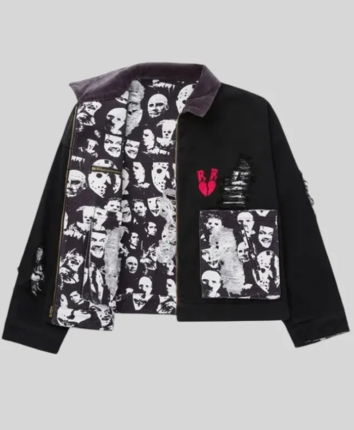 Ryoko Rain Horror Film Reversible Denim Jacket