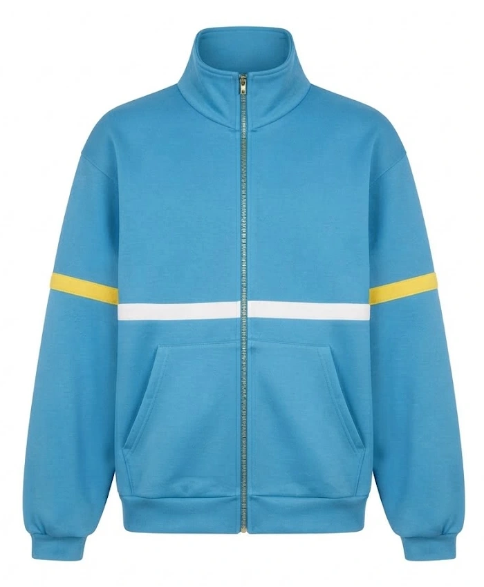Sadie Sink Stranger Things Season 04 Max Mayfield Blue Fleece Jacket For Sale