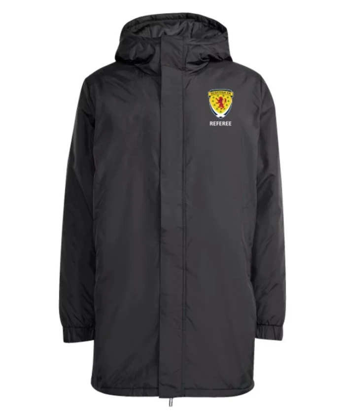 Scottish Football Referee 2026 John Beaton Black Hooded Coat