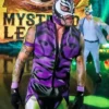 Shop AAA Triple Mania 34 Rey Mysterio Purple Halloween Havoc Wrestling Purple Vest