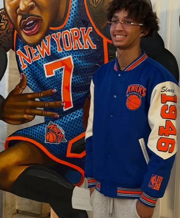 Shop Egypt Dean New York Knicks Championship Ticker Tape Victory Parade 2026 Varsity Jacket