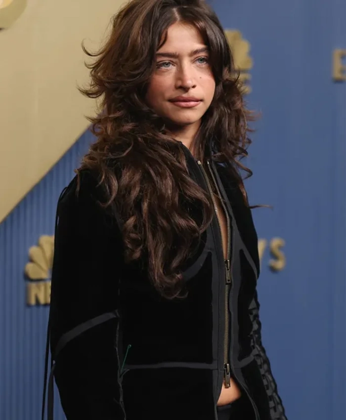 Shop Emmy Awards 2026 Odessa Azion Fringed Jacket