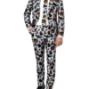 Shop Grey Halloween Pumpkin Printed Suit for Men