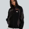 Shop NFL Denver Broncos Lululemon Ventilated Oversized Black Track Jacket